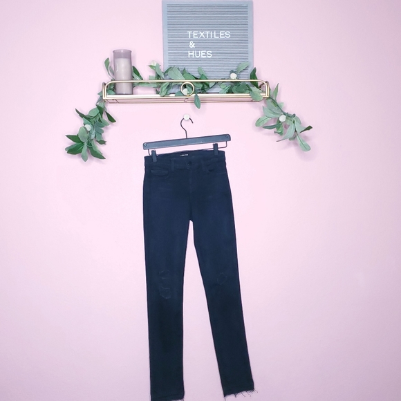 J Brand The Skinny Leg Jeans In Blacklash Distressed - Picture 3 of 16